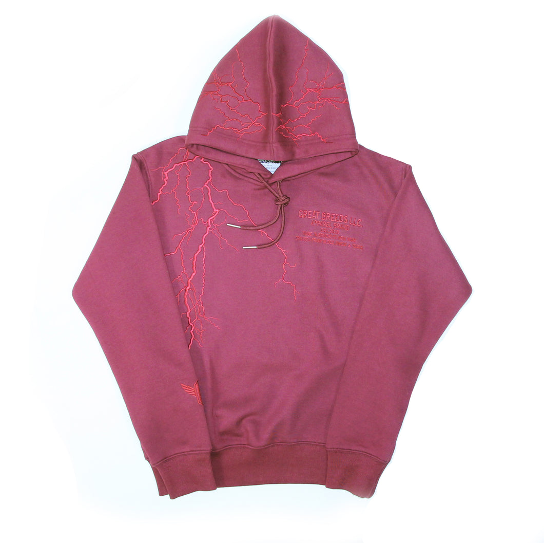 BST STORM HOODIE BEET ROOT