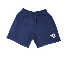 Load image into Gallery viewer, NET COTTON SHORTS (NAVY BLUE)
