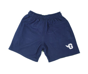 NET COTTON SHORTS (NAVY BLUE)