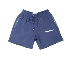 NET COTTON SHORTS (NAVY BLUE)